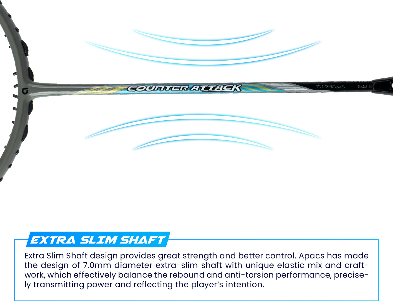 Apacs Counterattack apacs Counter Attack Grey Unstrung Badminton Racquet - Price History