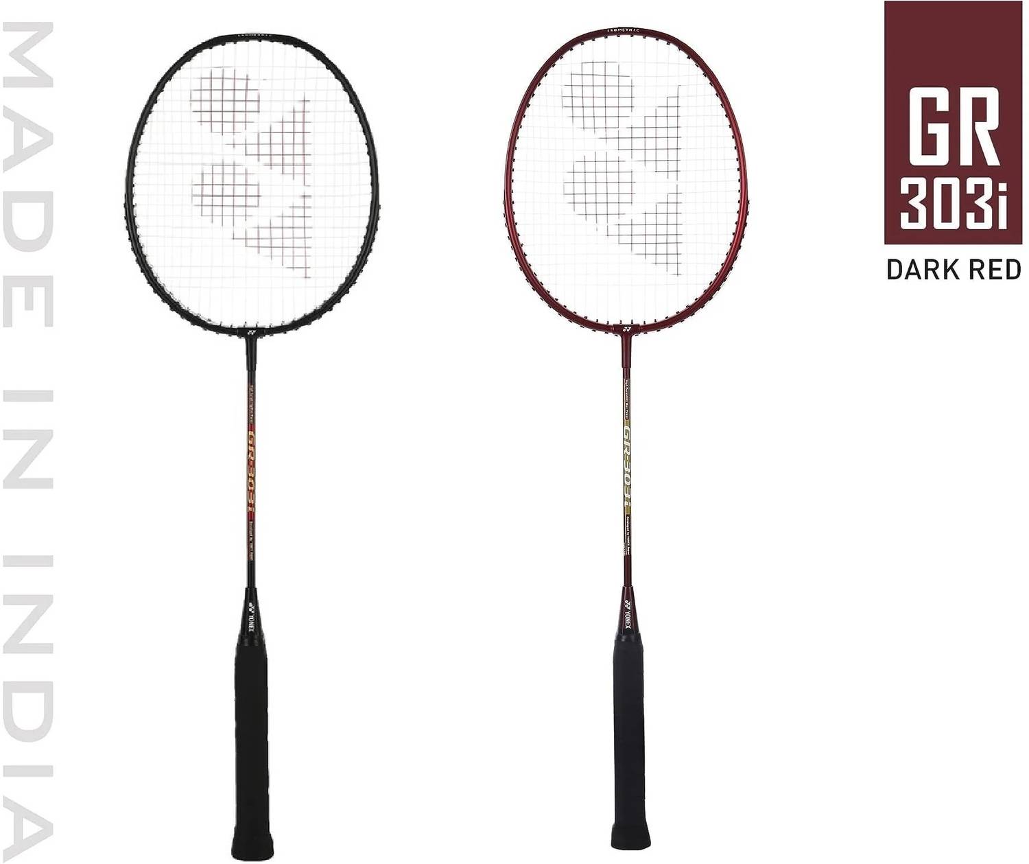 YONEX GR 303i Black, Red Strung Badminton Racquet