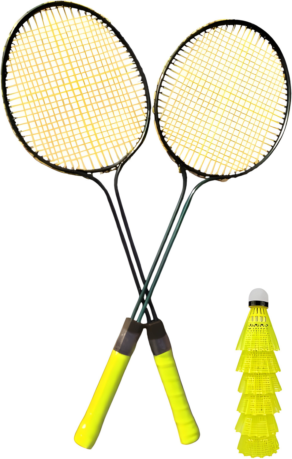 Image of kickmixsports Badminton Raquet Green Strung Badminton Racquet