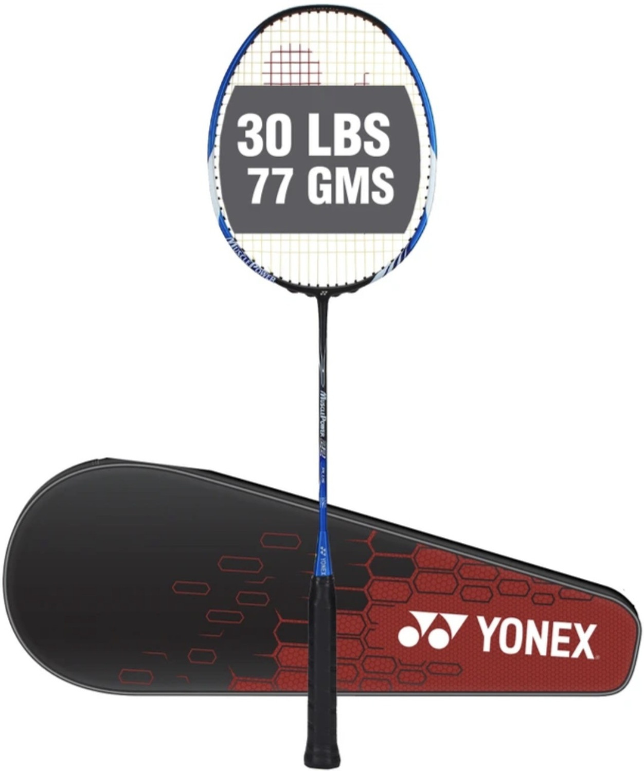 Image of YONEX MUSCLE POWER 22 LIGHT 4U 30LBS 85GM Black Unstrung Badminton Racquet