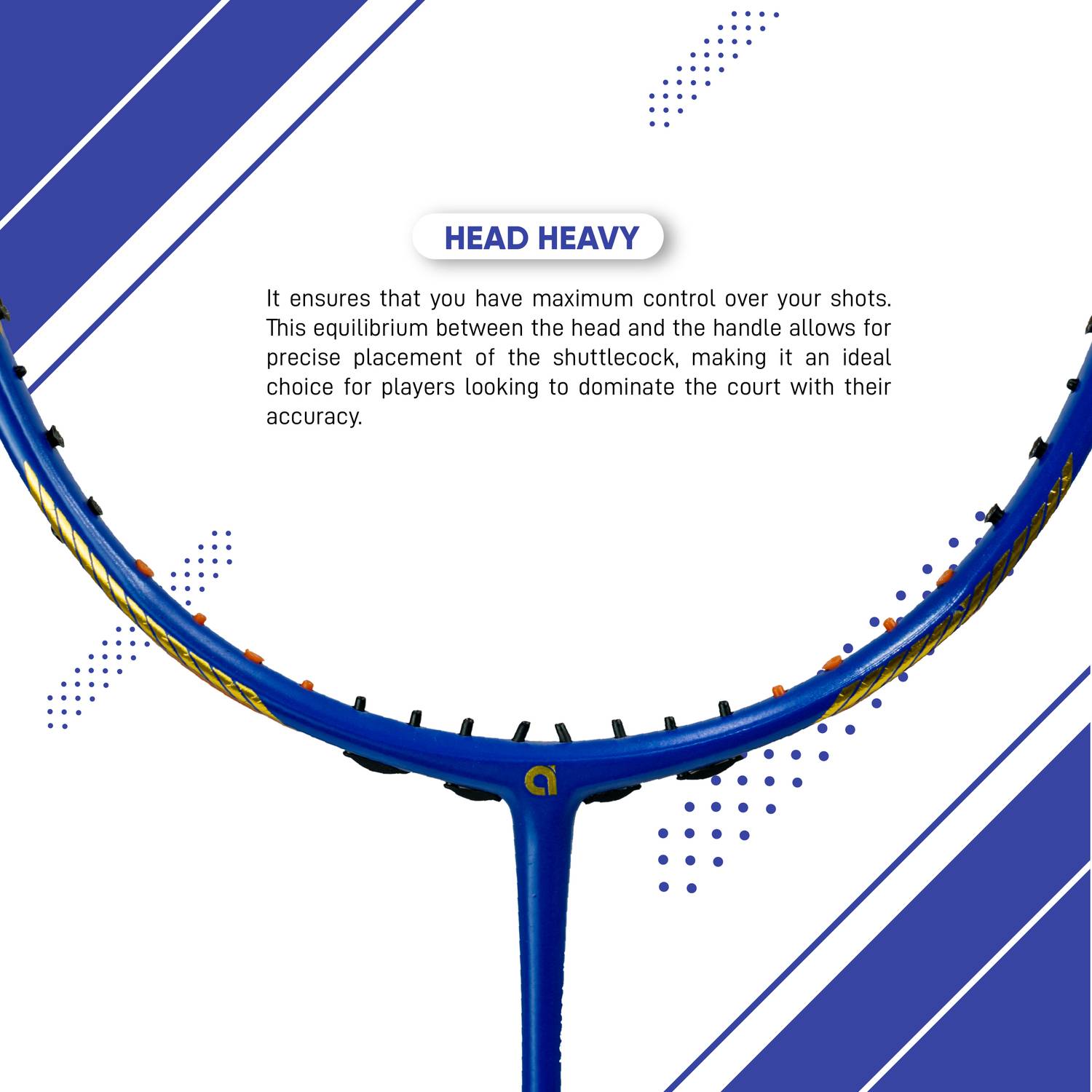 apacs Z-Ziggler Reborn Max Energy & Power 42LBS Blue Badminton Racquet - Image 3