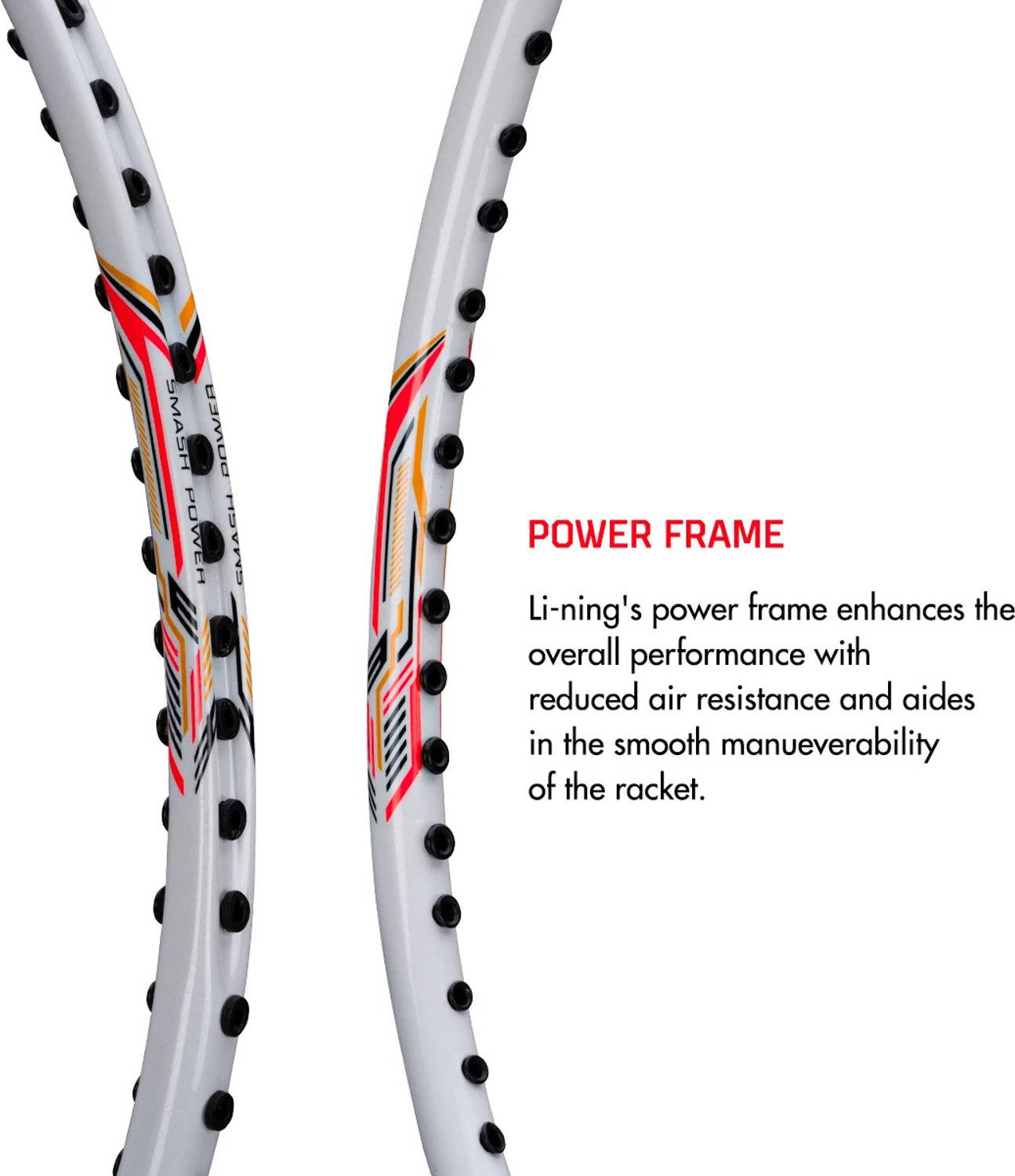 LI-NING Smash XP 90 IV (Set of 2) White/Silver Badminton Pack of 2 - Image 5