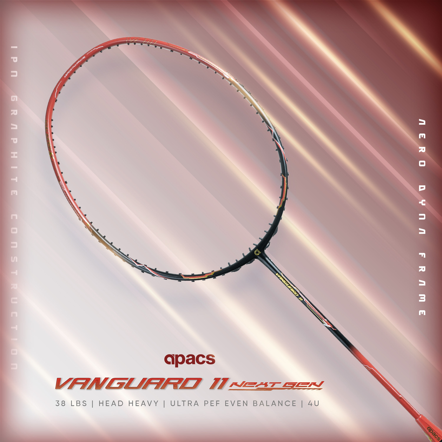 Image of apacs Vanguard 11 Next Gen Multicolor Unstrung Badminton Racquet