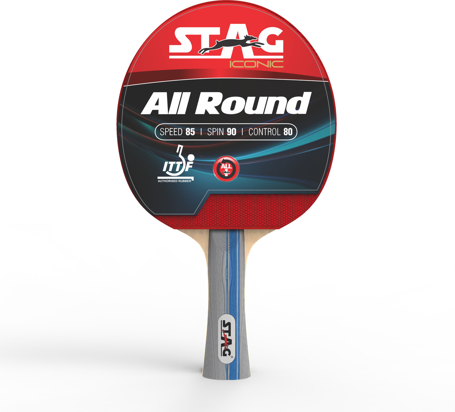 Image of Stag iconic All Round Table Tennis Racquet Red, Black Table Tennis Racquet