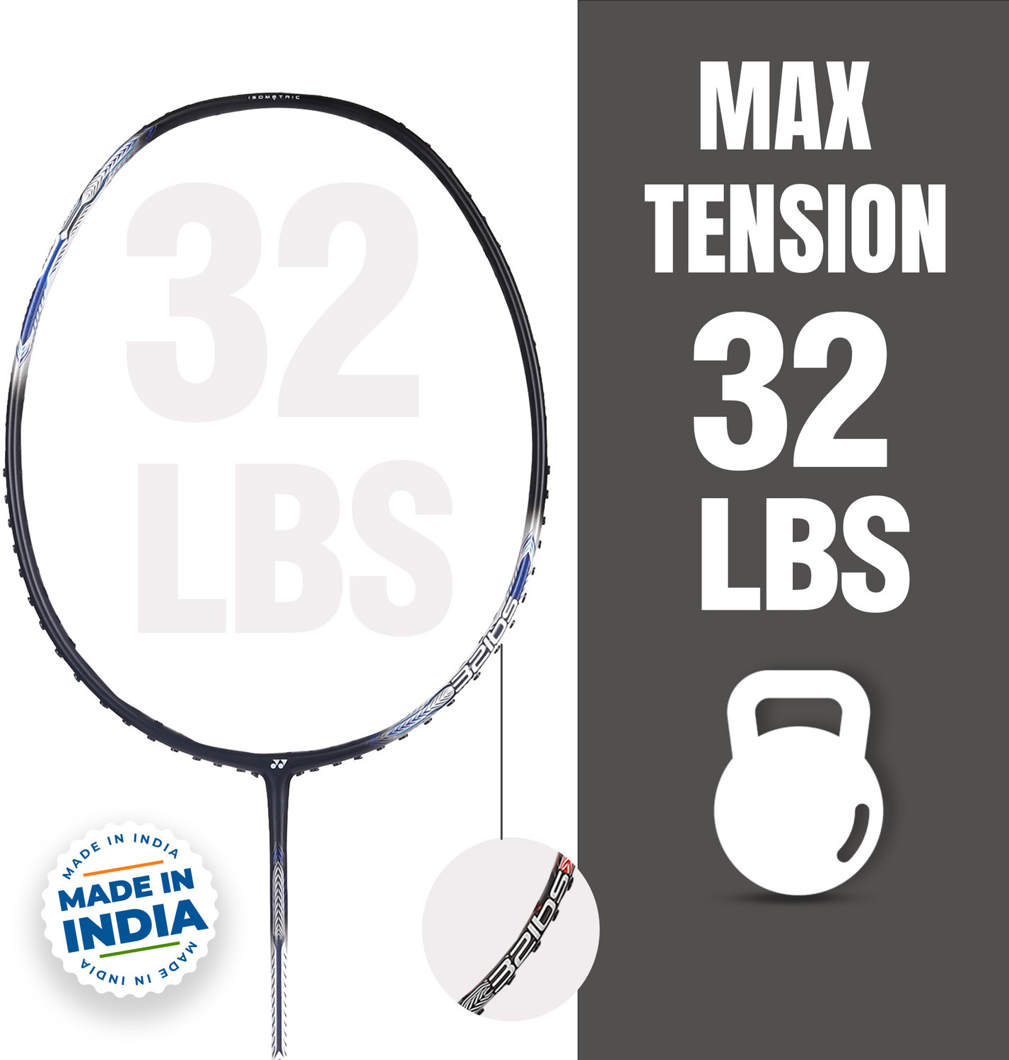 Image of YONEX Astrox Attack 9 Black Strung Badminton Racquet