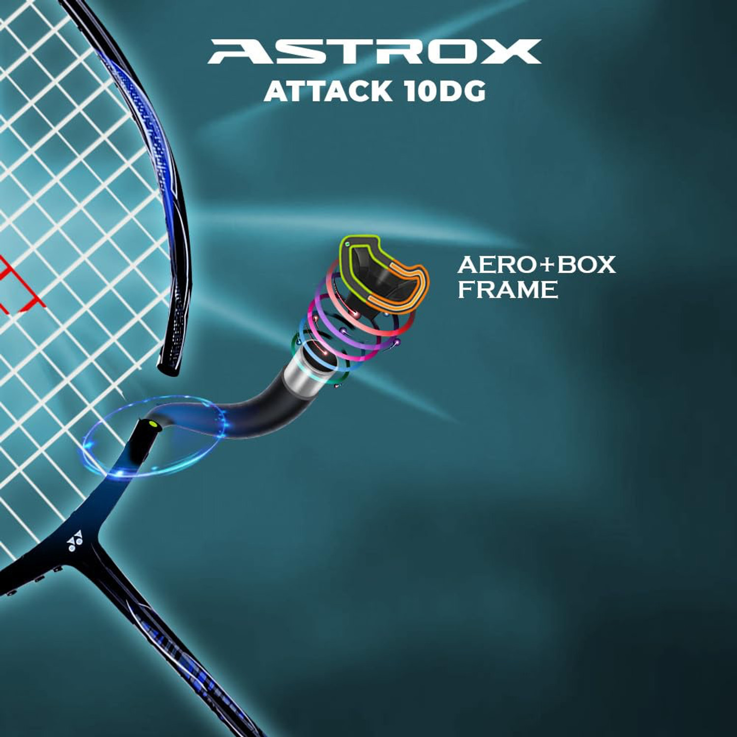 Image of YONEX Astrox Attack 10 DG (SILVER) Silver Strung Badminton Racquet