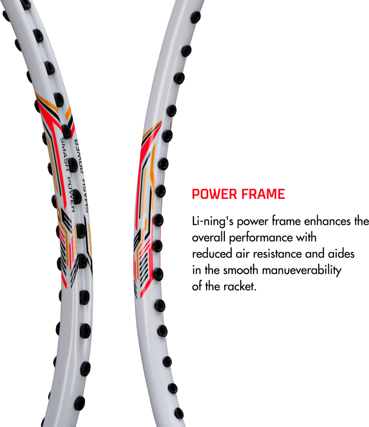 Image of LI-NING XP-90-IV White, Grey Strung Badminton Racquet