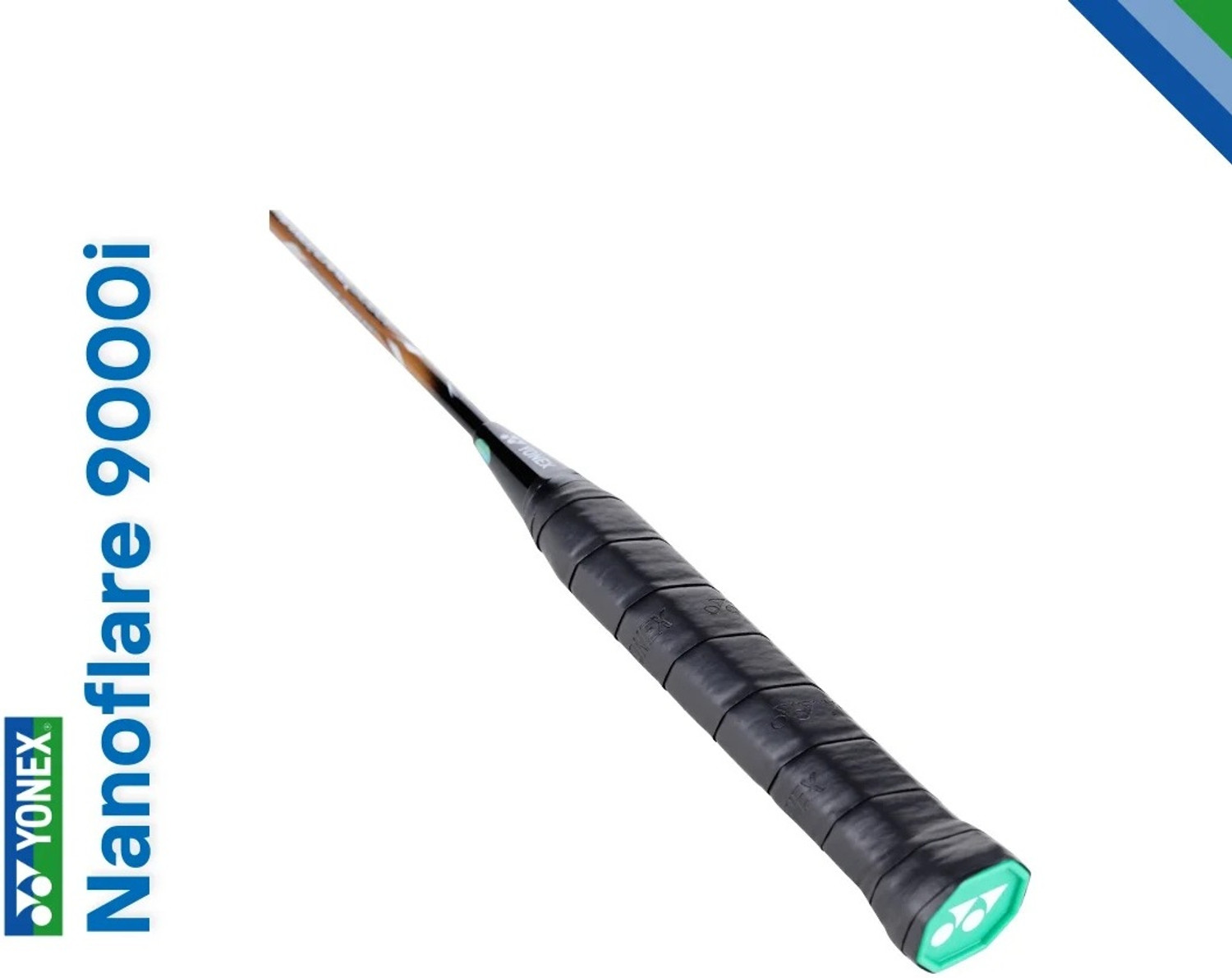Image of YONEX NANOFLARE 9000i Gold, Black Strung Badminton Racquet