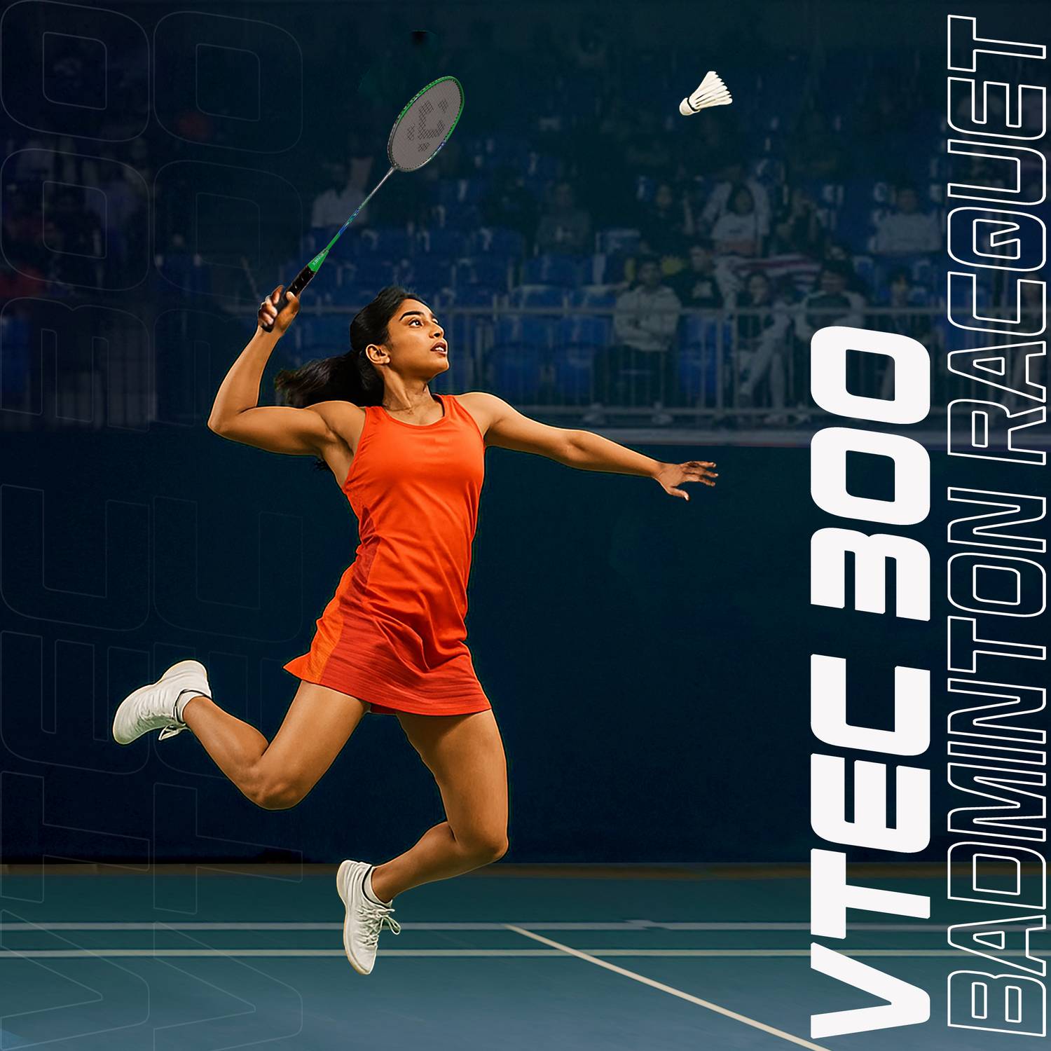 VINEX Vtec 300 Badminton Racquet - Lightweight Aluminium Head
