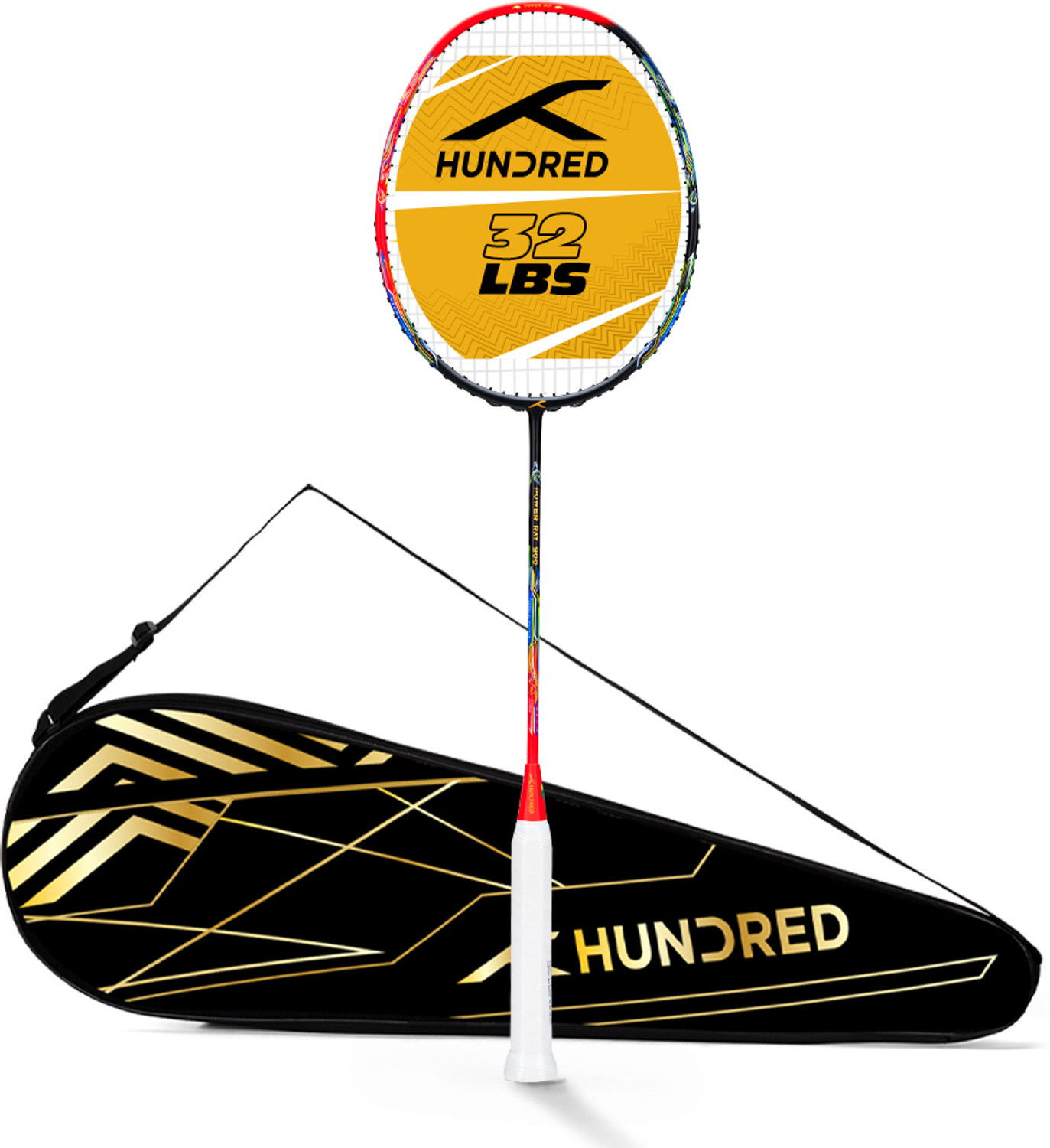 Image of Hundred POWER RAY 900 Blue Strung Badminton Racquet