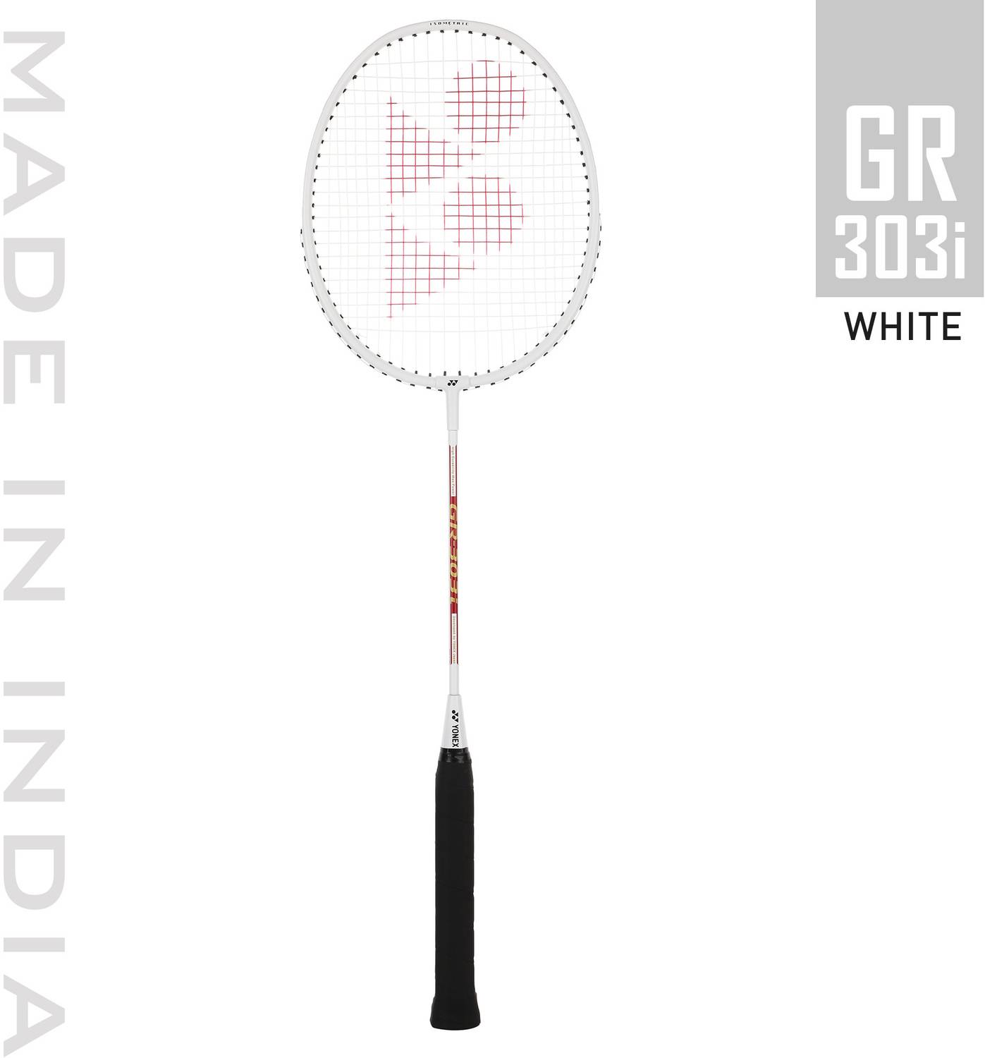 YONEX GR 303i White Strung Badminton Racquet - Image 2