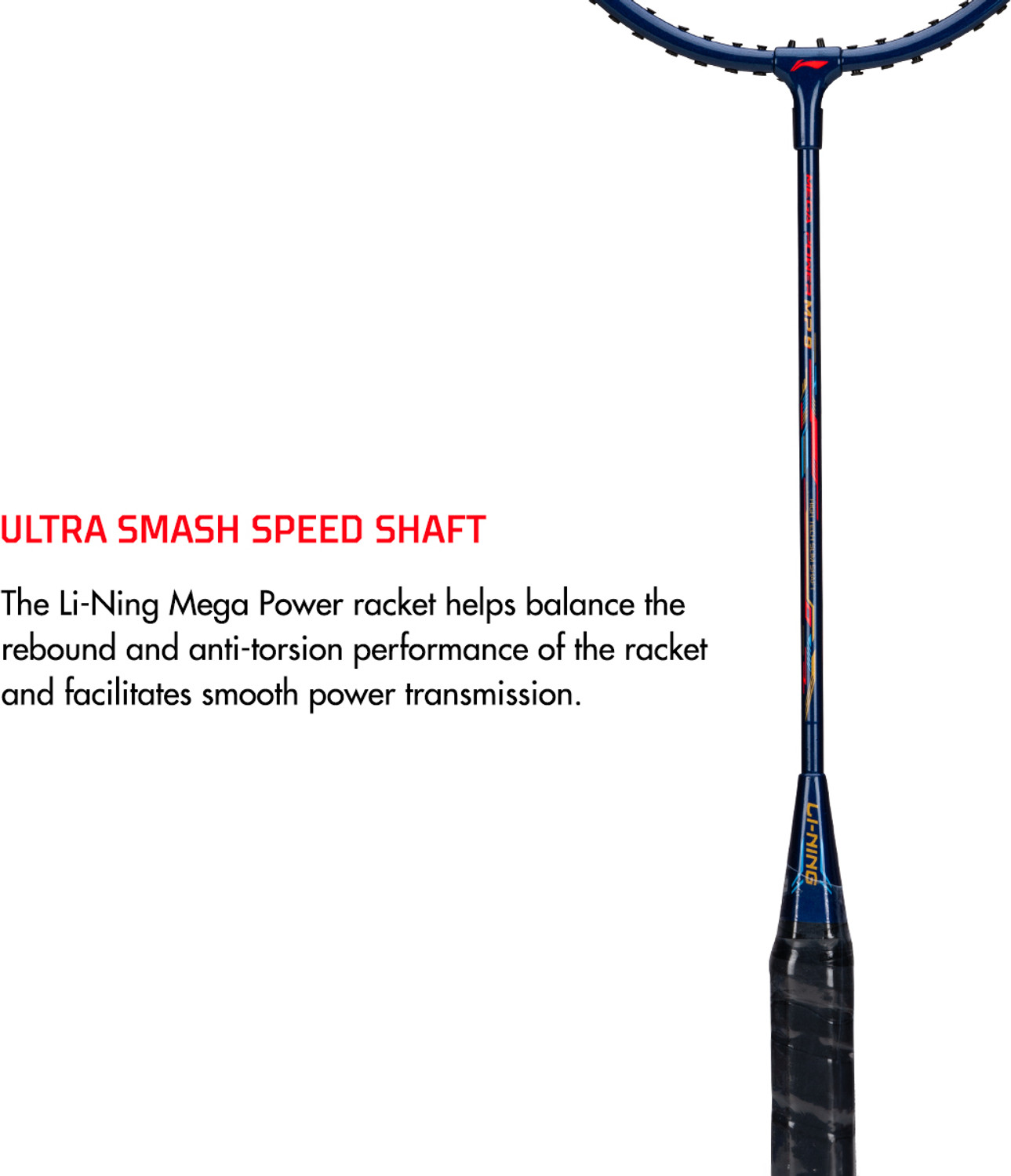 Image of LI-NING Mega Power MP 9 - Pack of 1 + 1 Full Cover Multicolor Strung Badminton Racquet