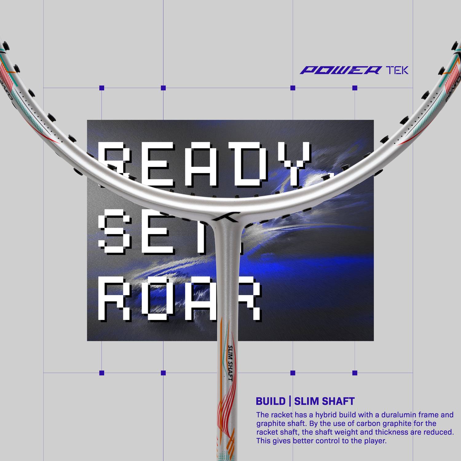 Hundred Powertek 1000 Pro Badminton Racquet - Image 4