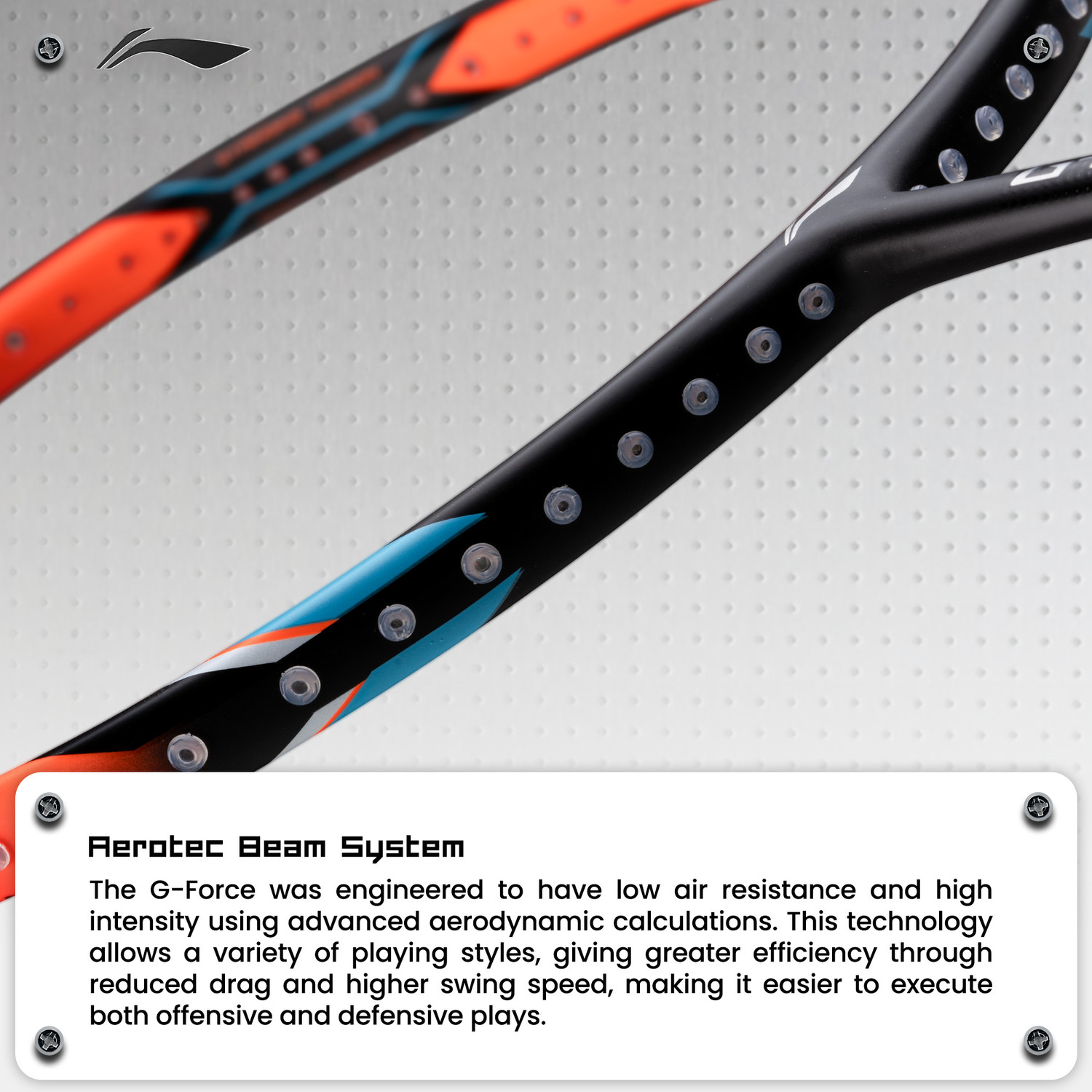 Image of LI-NING G-Force 8800 Extra Strong Black Unstrung Badminton Racquet
