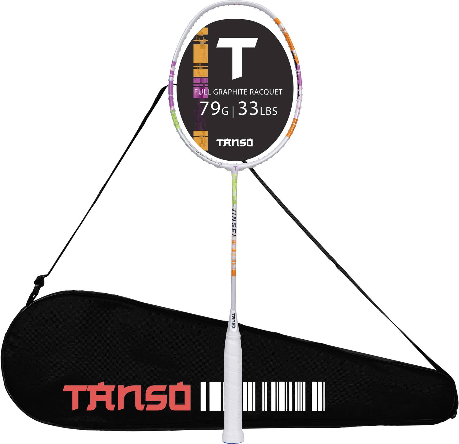 Tanso Jinsei Full Graphite Ultra Light Carbon Fibre Badminton Racquet - Image 2