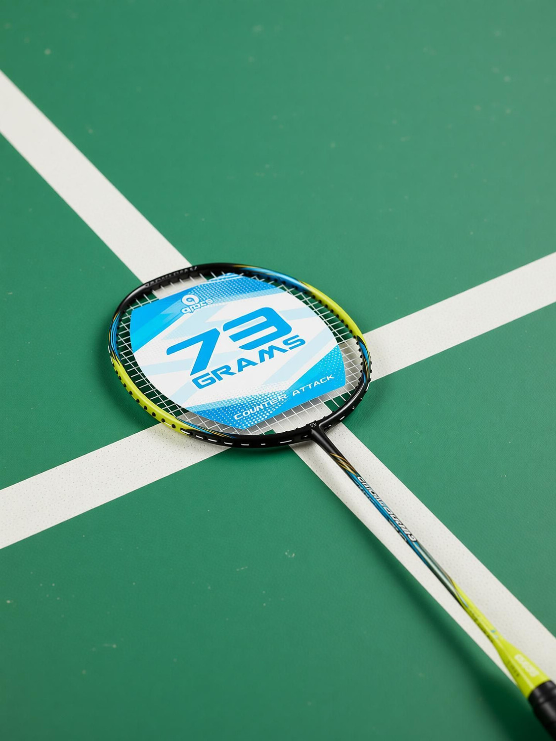 Apacs Counterattack apacs Counter Attack (73G, 35LBS) Green, Black Unstrung Badminton ...