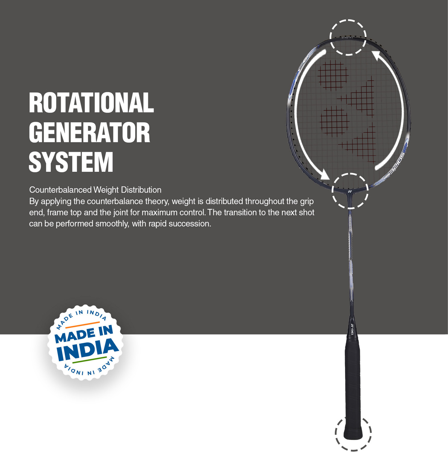 Image of YONEX Astrox Attack 9 Black Strung Badminton Racquet
