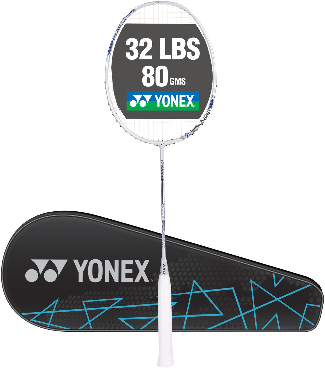 Image of YONEX Astrox Attack 9 White Strung Badminton Racquet