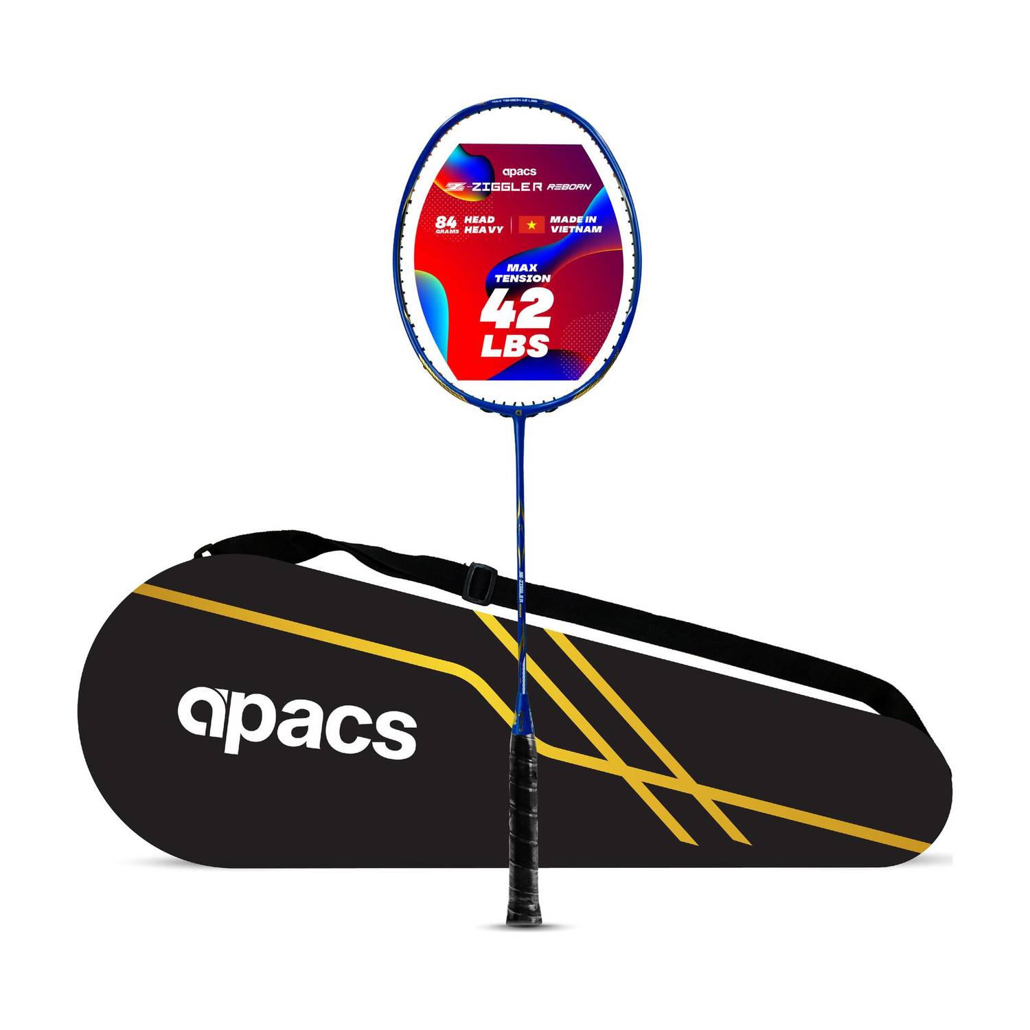 apacs Z-Ziggler Reborn Max Energy & Power 42LBS Blue Badminton Racquet - Image 1