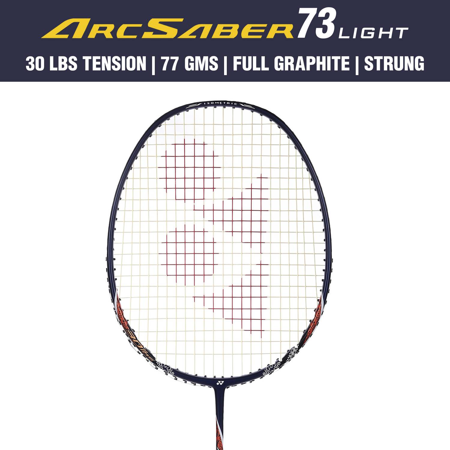 YONEX Arcsaber 73 Light Blue Badminton Racquet - Image 2