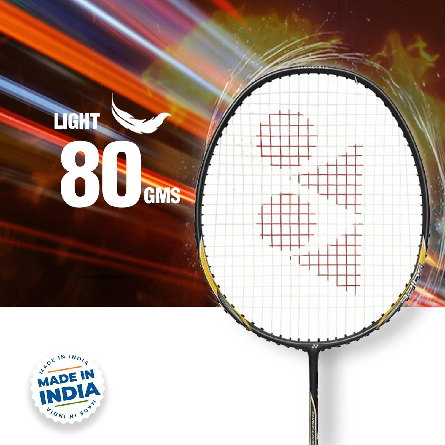 YONEX badminton racket, nanoflare speed 7, racquet, 80 gms,32 lbs