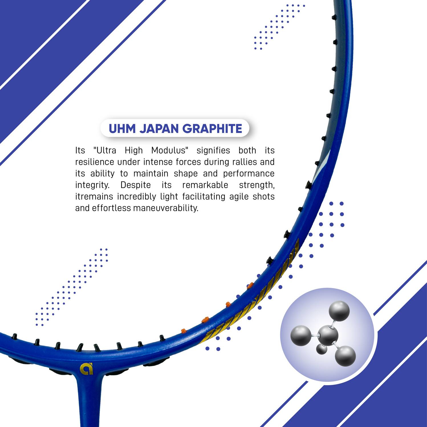 apacs Z-Ziggler Reborn Max Energy & Power 42LBS Blue Badminton Racquet - Image 5