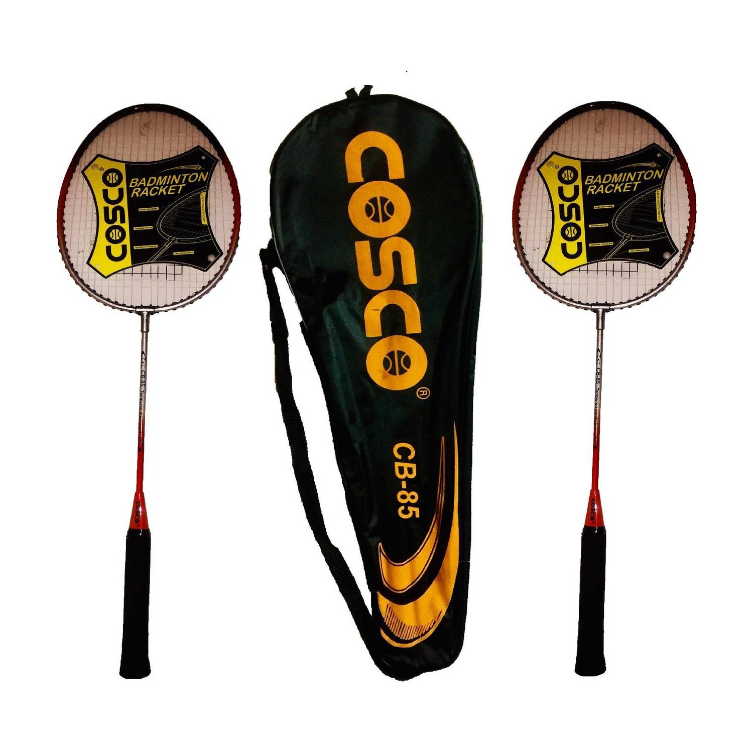 COSCO CB-85 (Pair) Orange Strung Badminton Racquet