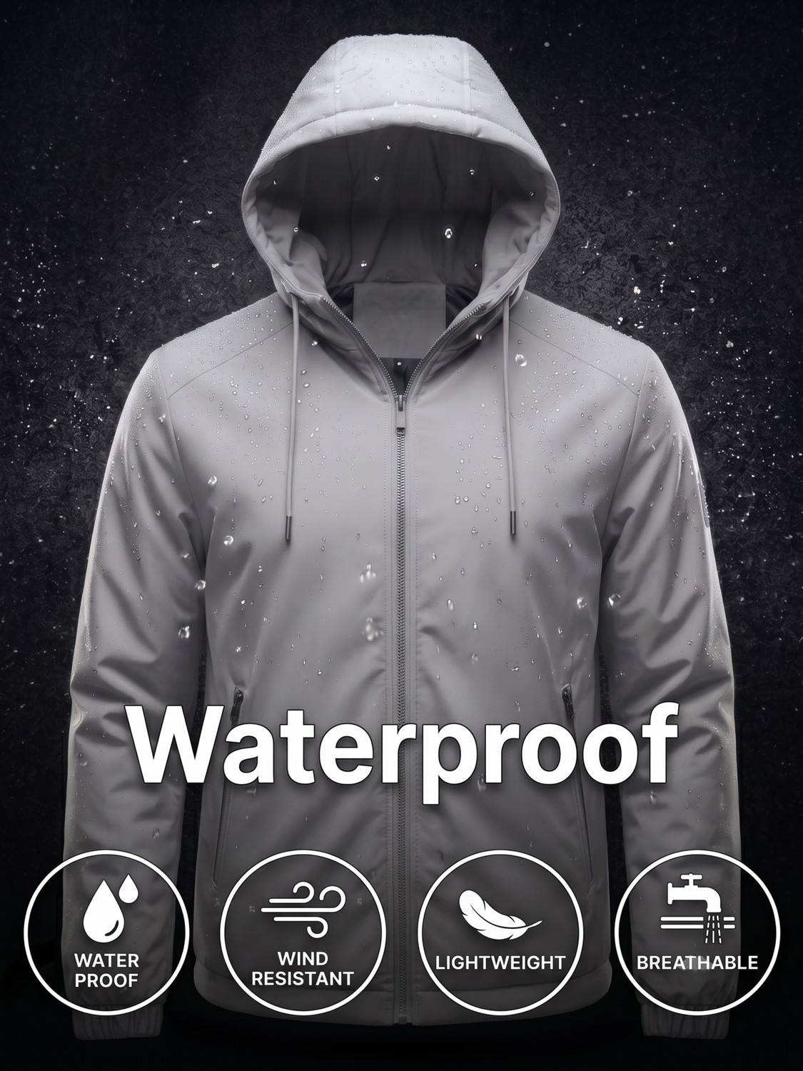 Image of Caraba Solid Men Raincoat