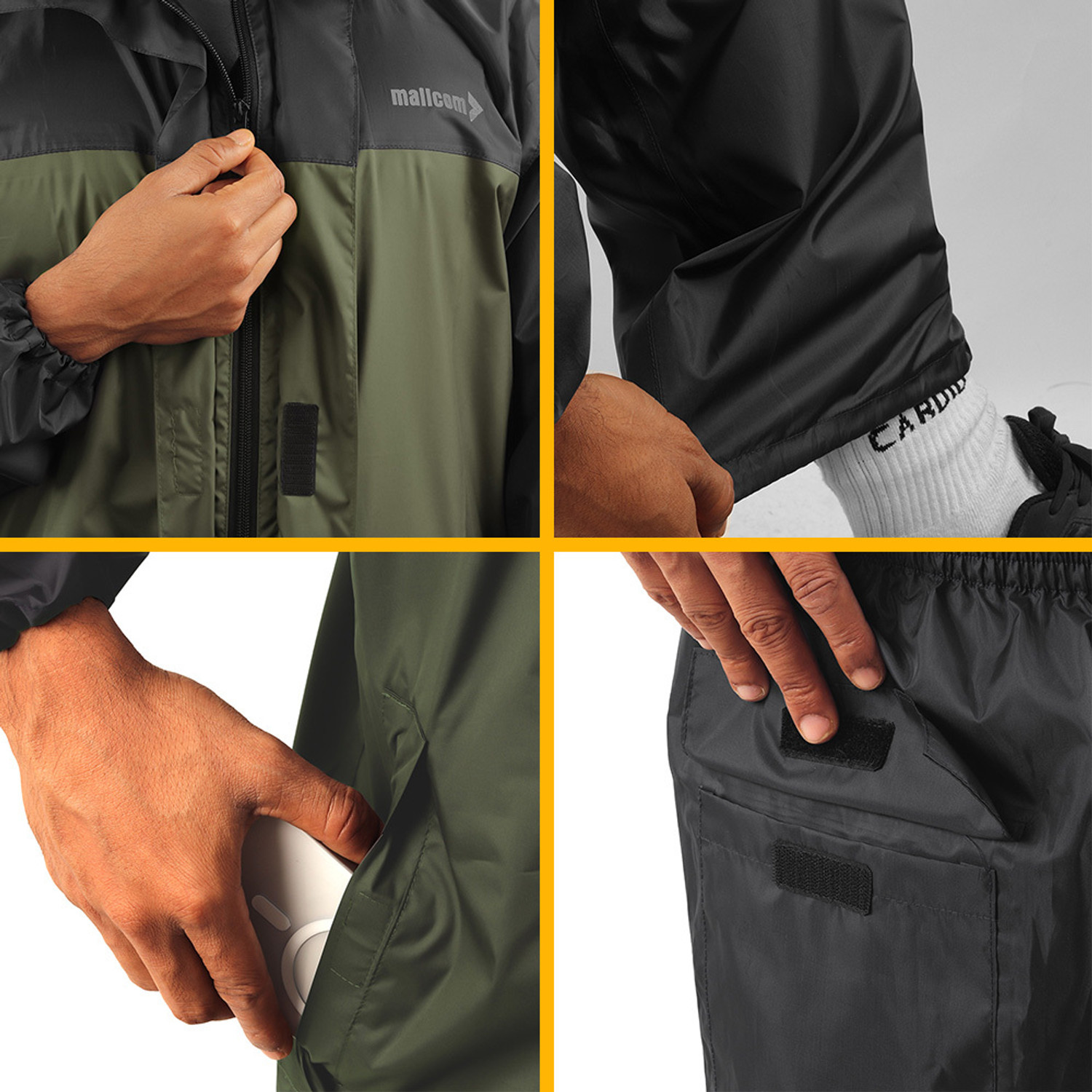 Image of Mallcom Solid Men Rain Suit