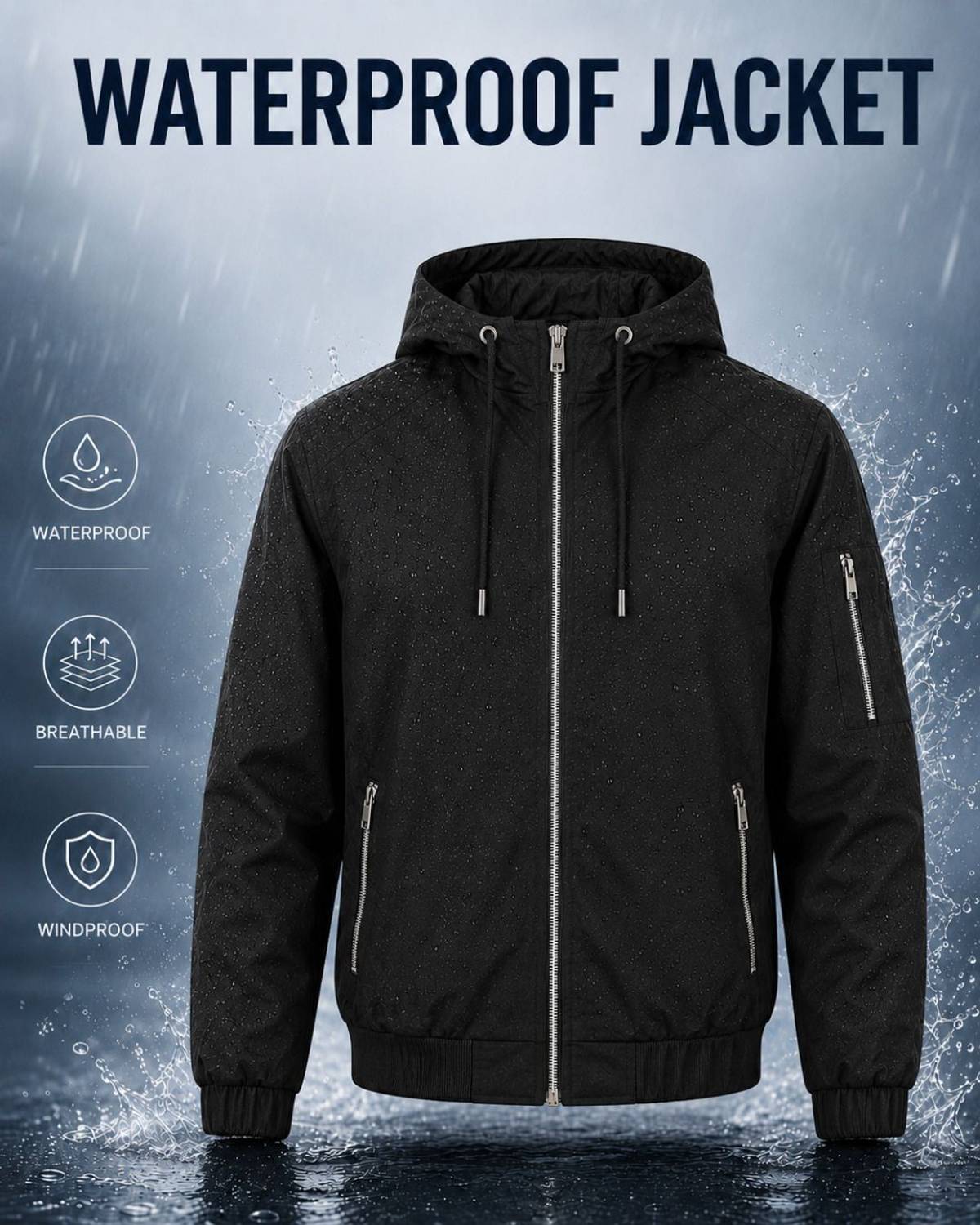 Mia Fashion Solid Men Raincoat - Image 2