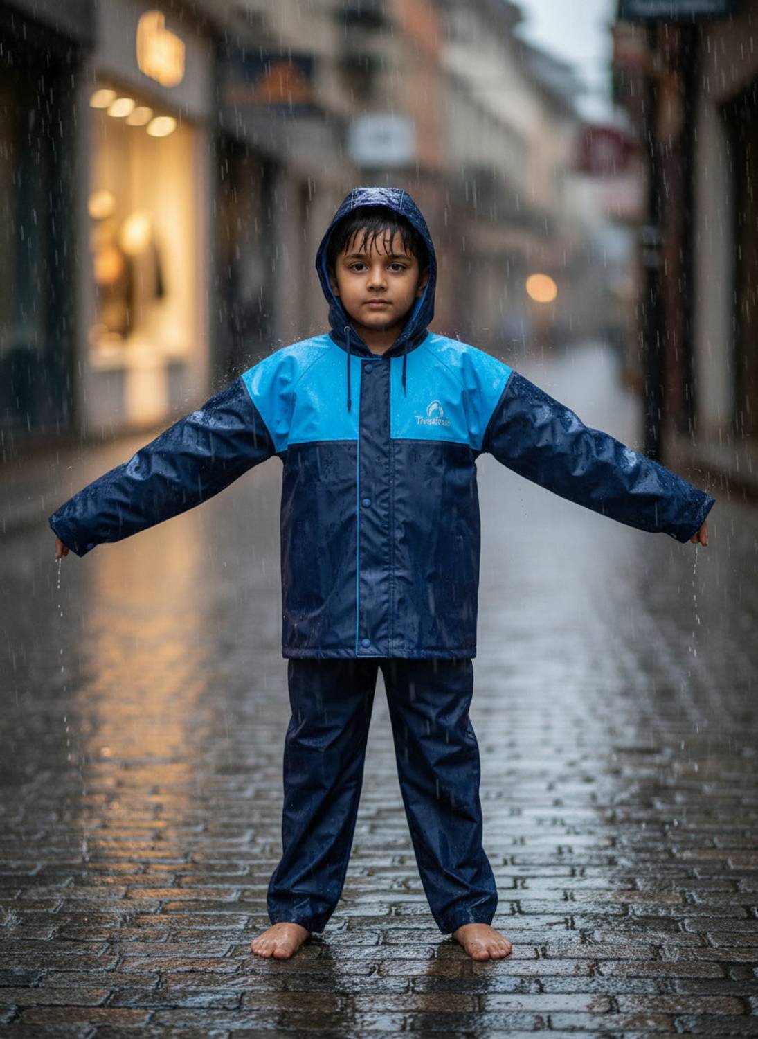 click n buy Solid Boys Raincoat