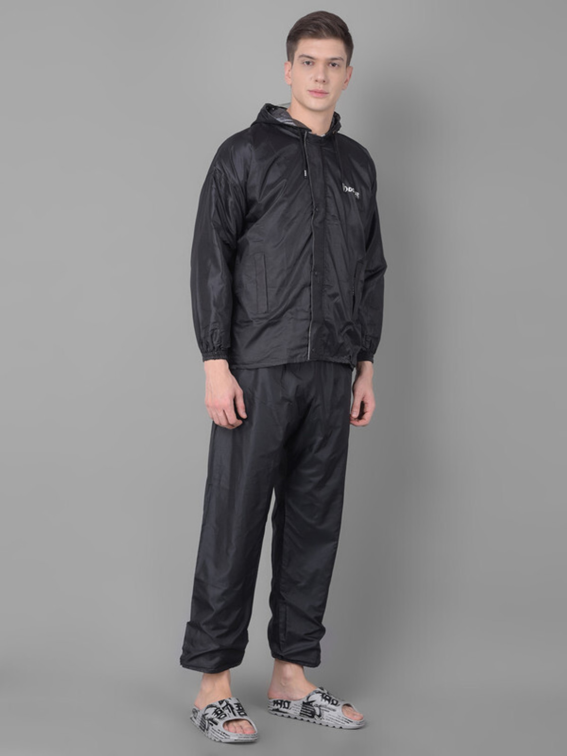 Image of Dollar Dollar Rainguard Men's PVC Full Sleeve Solid Reversible Raincoat Set Solid Men Rain Suit