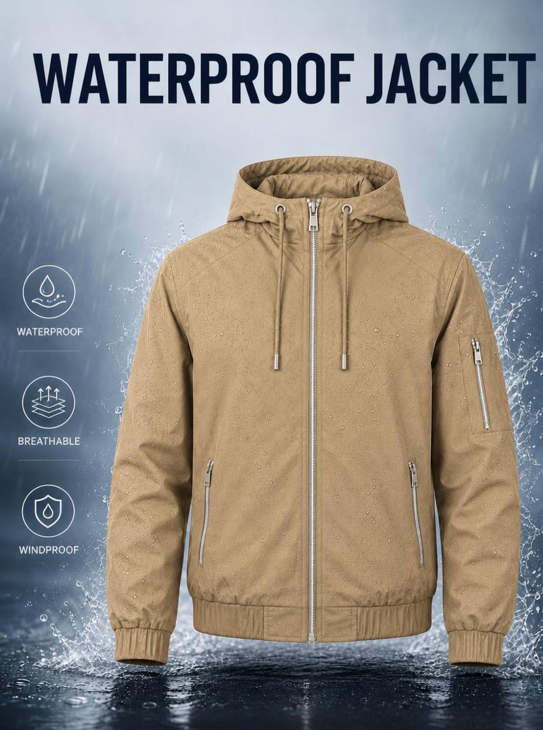 Caraba Solid Men Raincoat