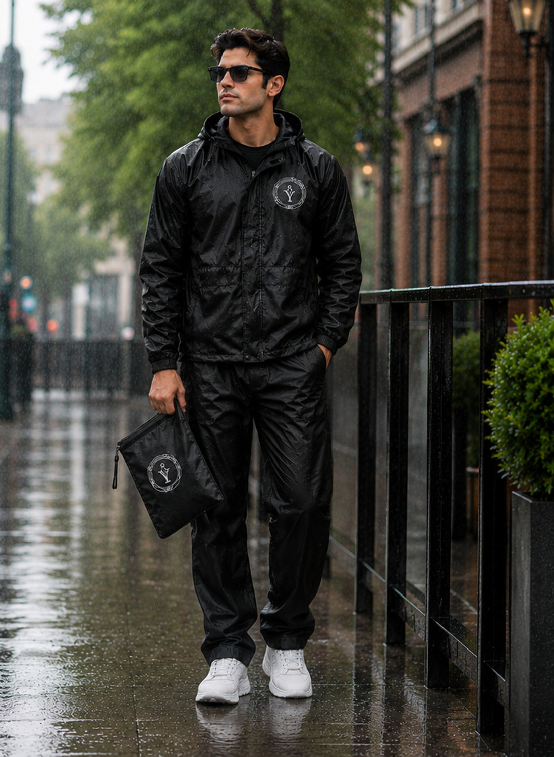 Image of YOU 8 Graphic Print Men & Women Raincoat