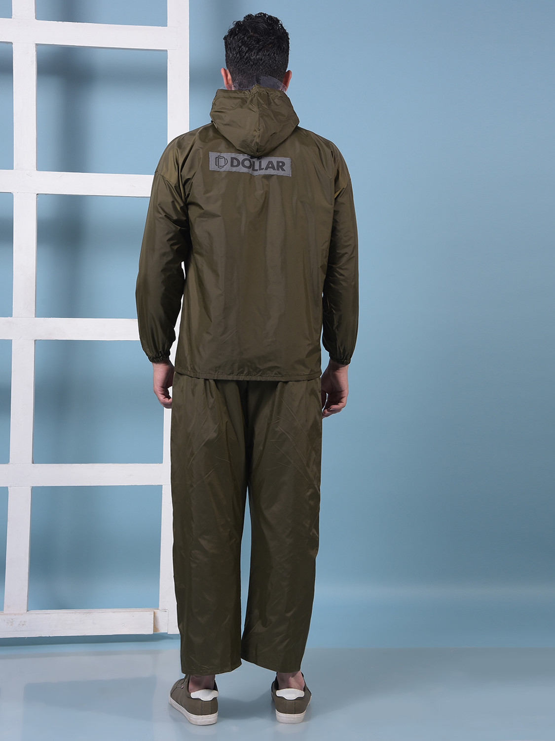 Image of Dollar Solid Men Raincoat