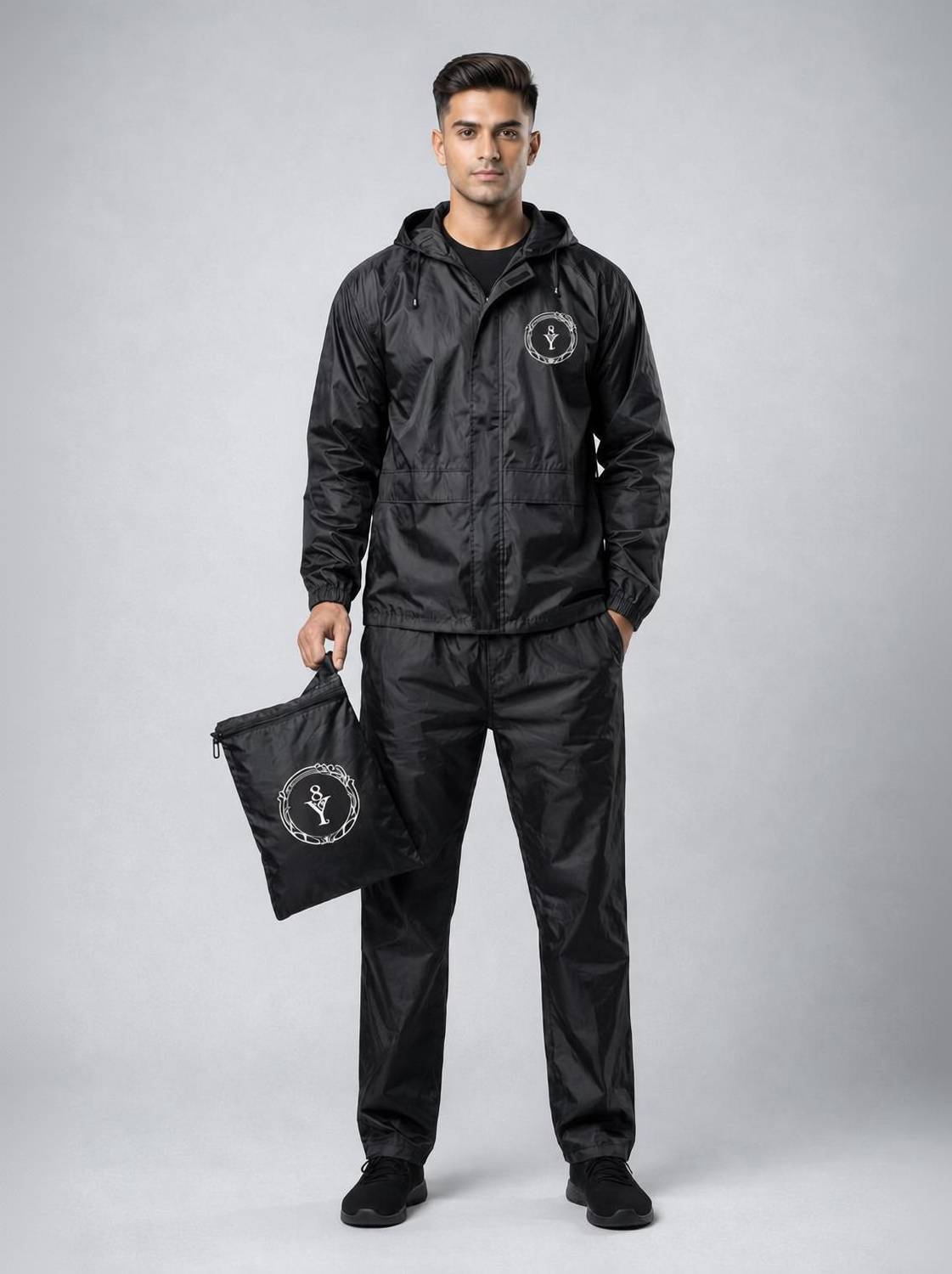 YOU 8 Solid Men & Women Rain Suit