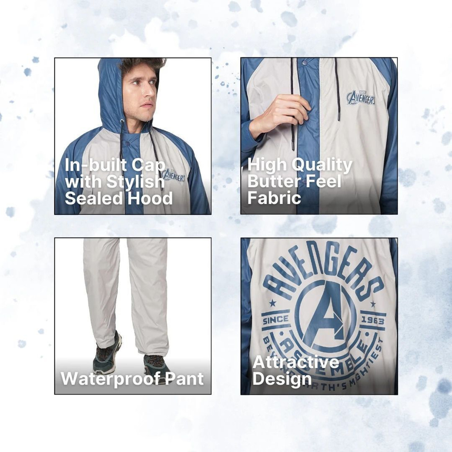 Image of CITIZEN Graphic Print Men Rain Suit