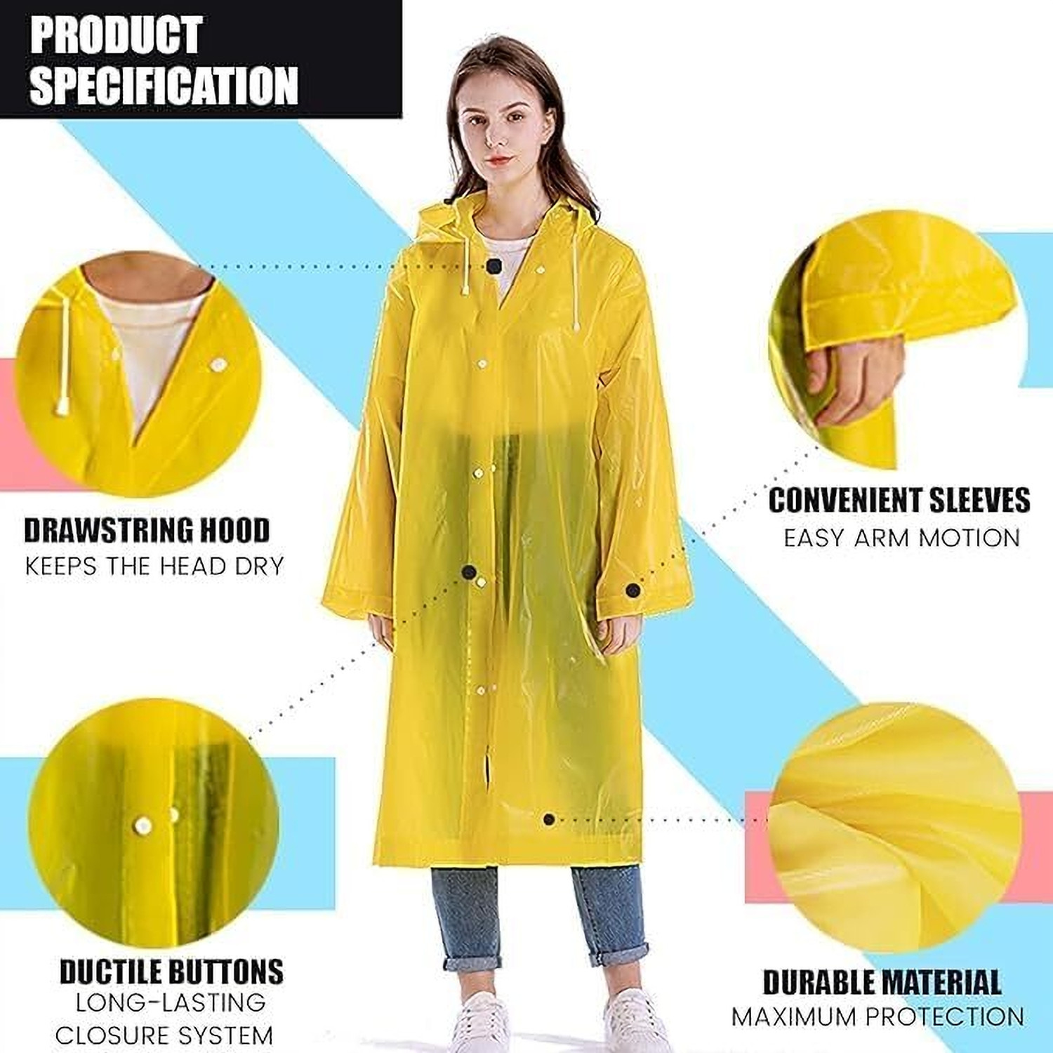 Image of HANICRAFT Solid Men & Women Raincoat