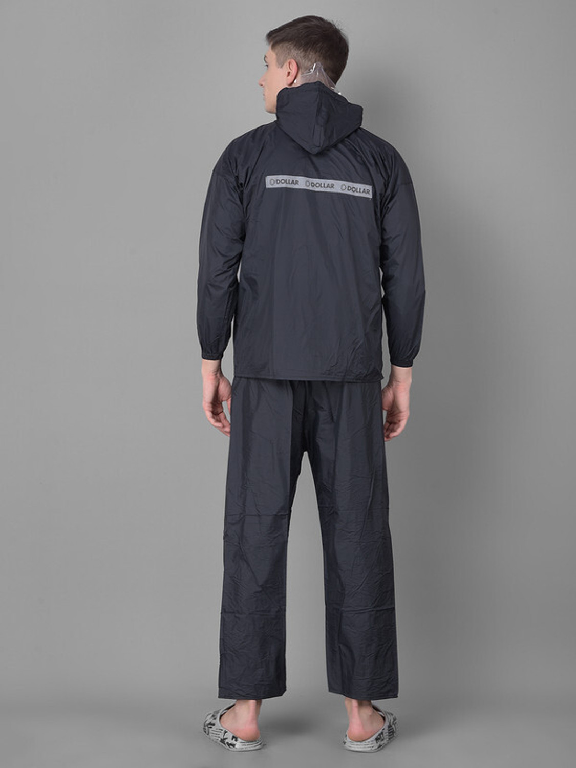 Image of Dollar Dollar Rainguard Men's PVC Full Sleeve Solid Reversible Raincoat Set Solid Men Rain Suit