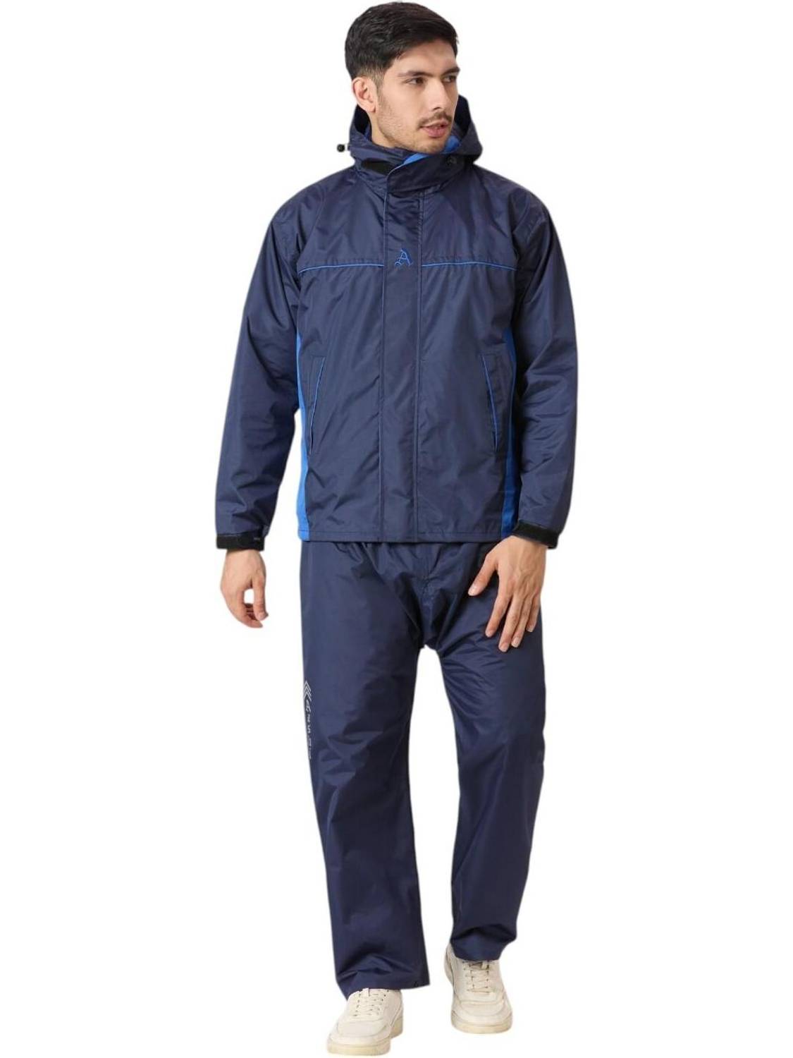 AASHI Colorblock Men Rain Suit