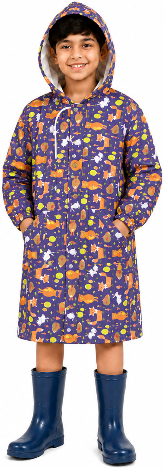 Image of DUCKBACK Animal Print Boys & Girls Raincoat