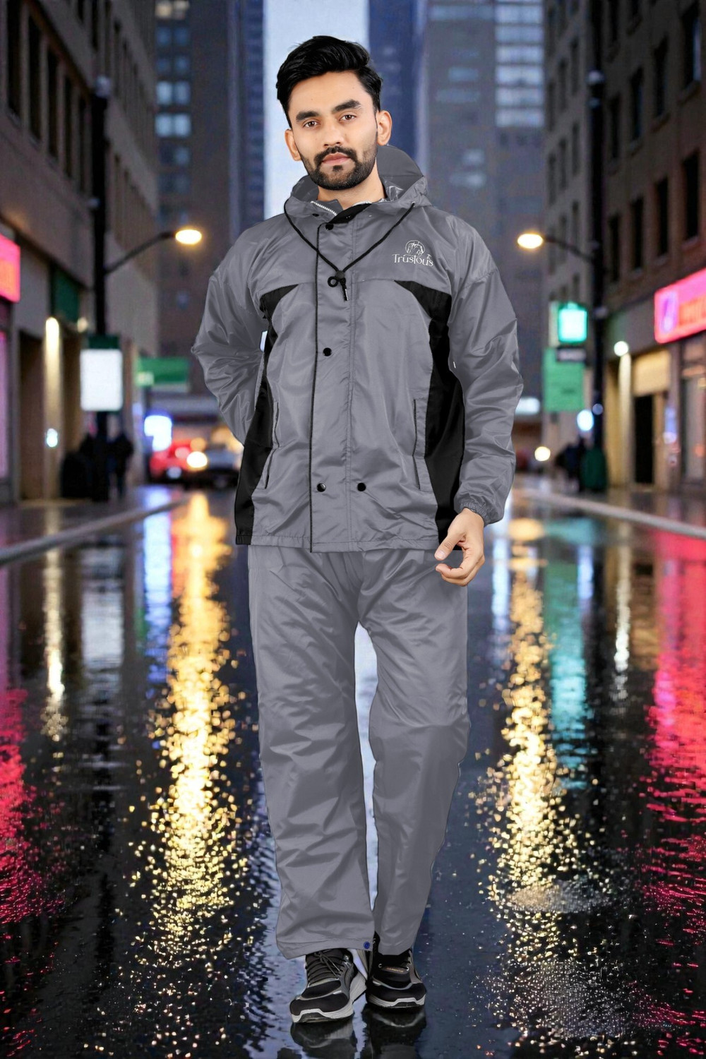 Image of click n buy Colorblock Men Raincoat
