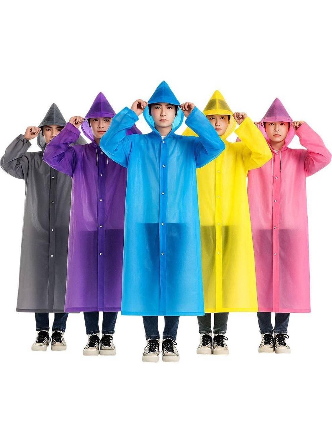 Wishbone Solid Men & Women Raincoat