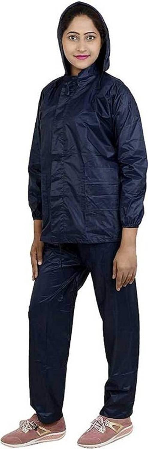 BROTTON Solid Women Raincoat