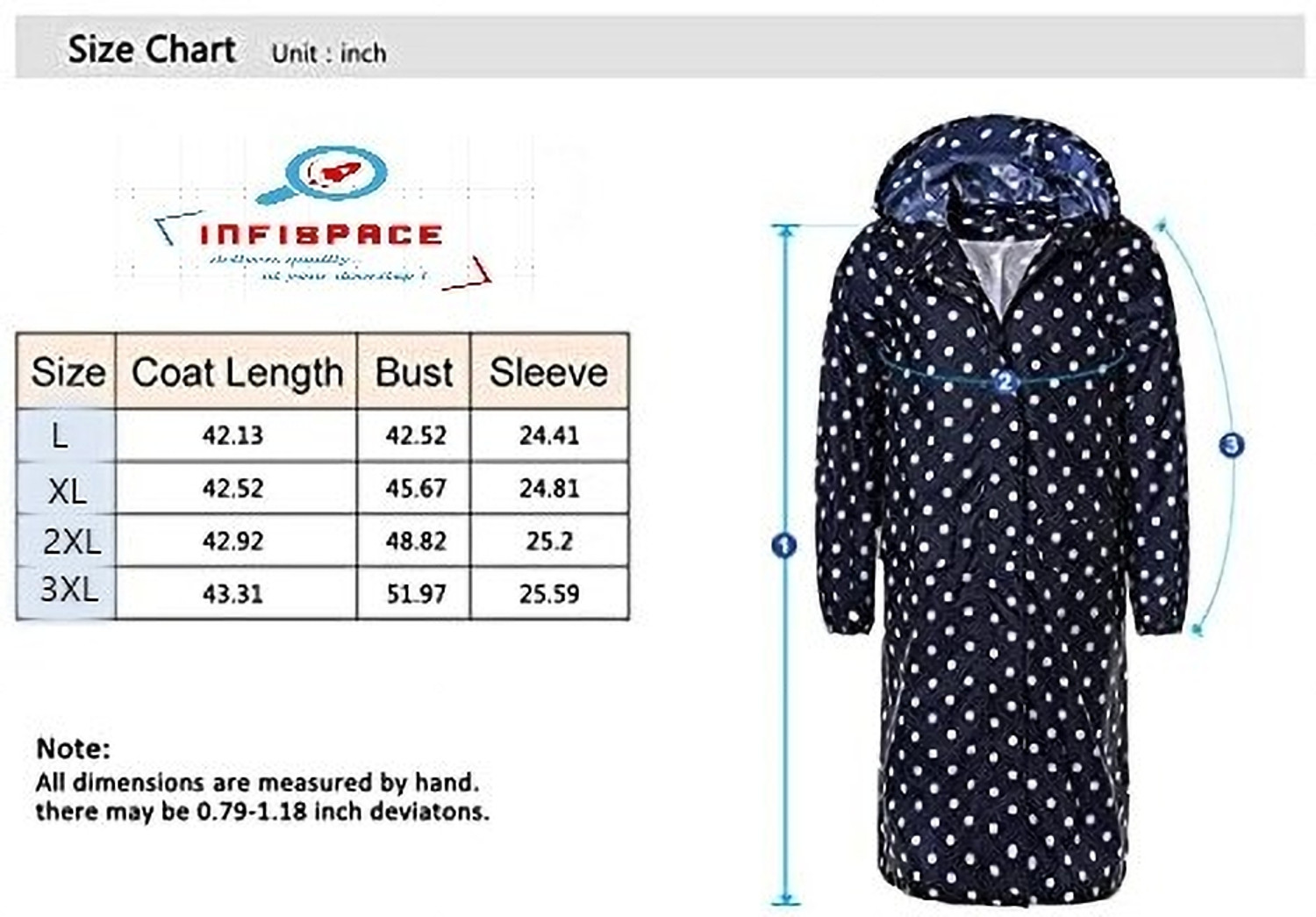 Image of INFISPACE Solid Women Raincoat