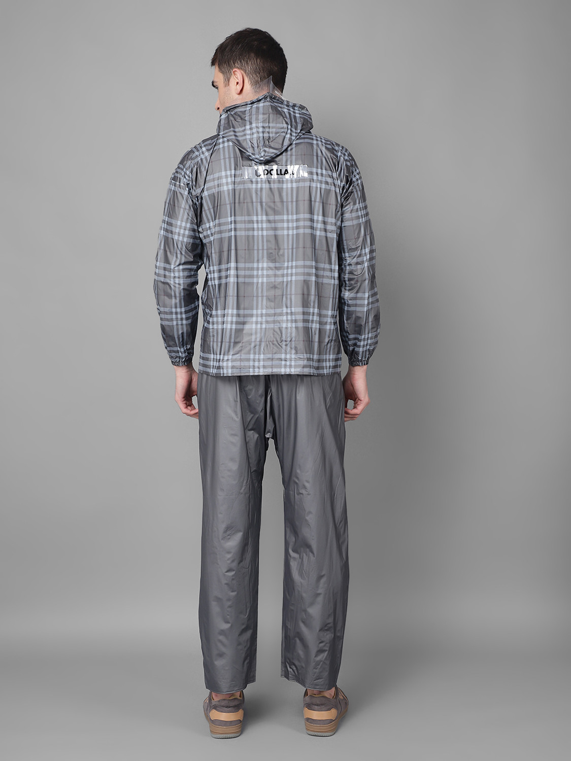 Image of Dollar Checkered Men Rain Suit