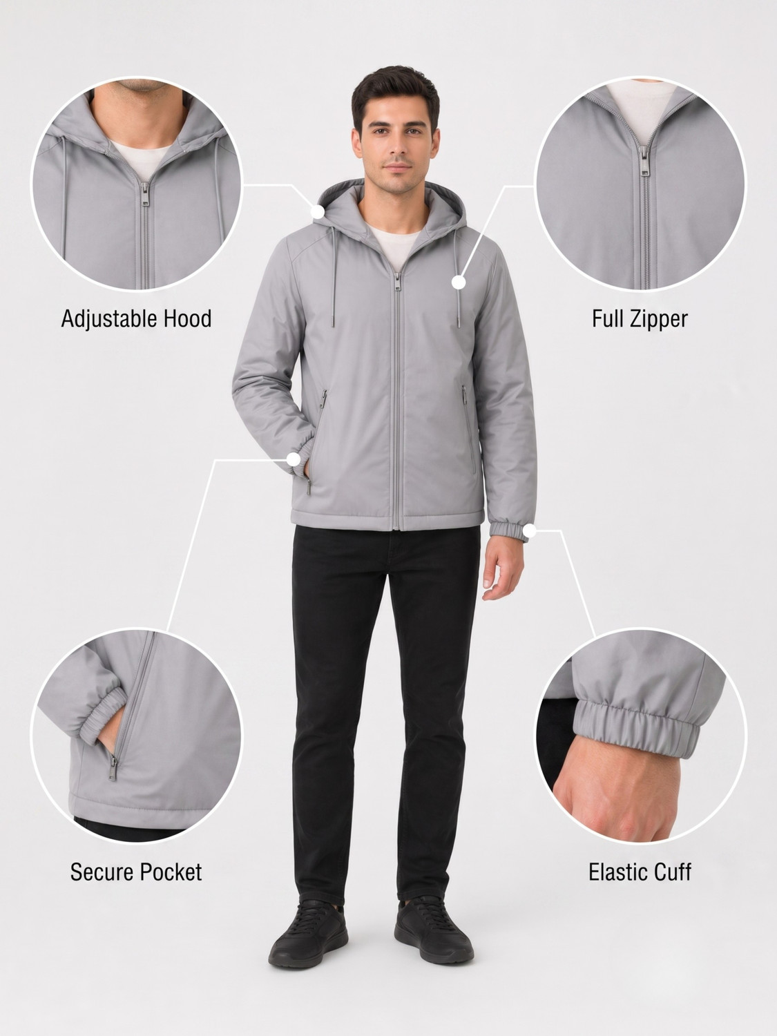 Image of Caraba Solid Men Raincoat