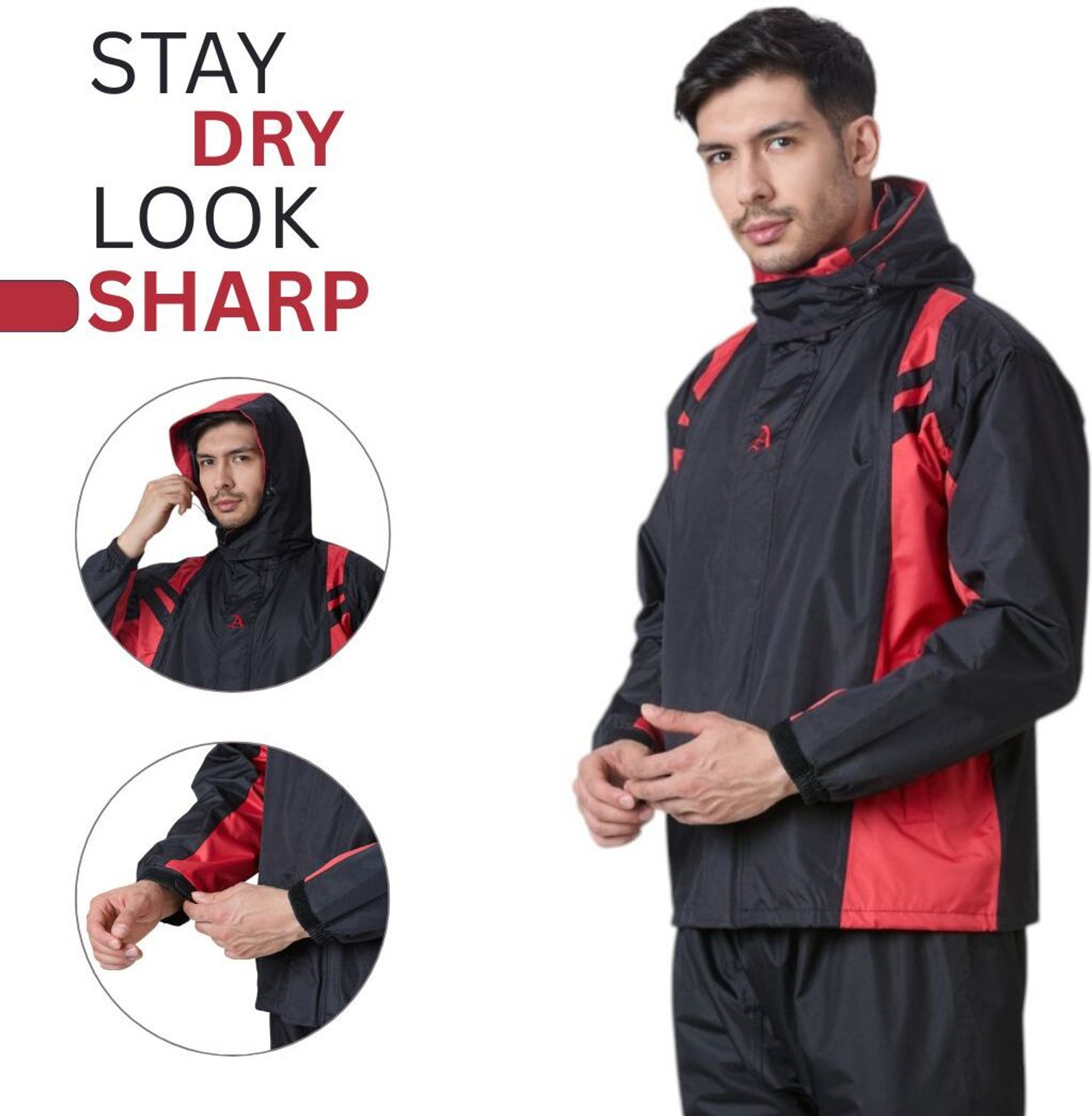 Image of AASHI Colorblock Men Rain Suit