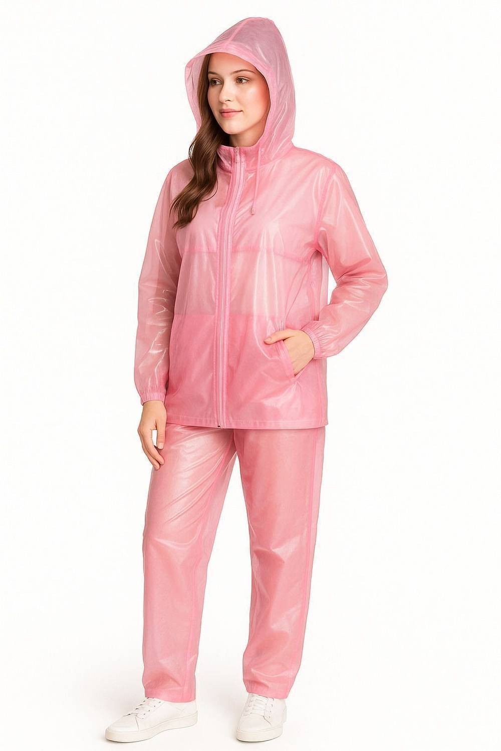 RR Traders Women Solid Raincoat - Image 3
