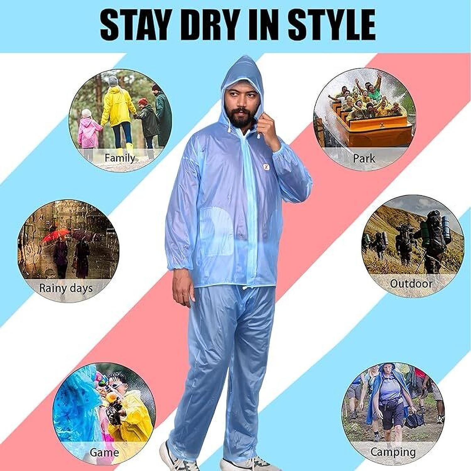 Image of ALLEXTREME Solid Men & Women Raincoat